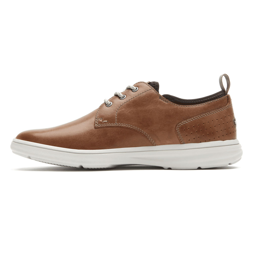 Oxfords Rockport Homem Marrom - Zaden Plain Toe - 20563JBUI